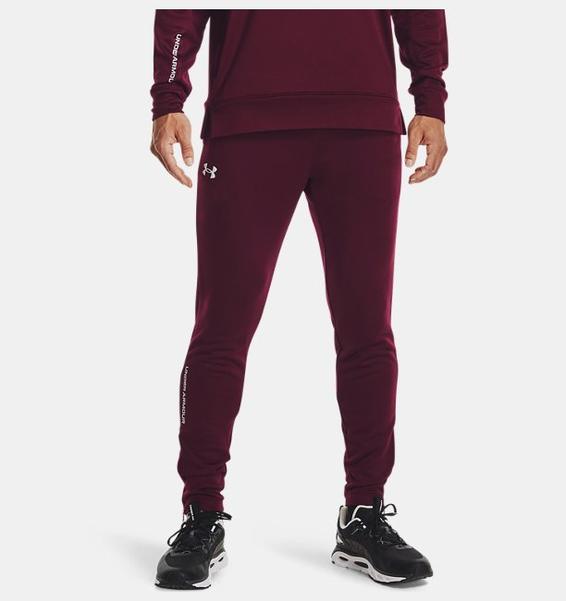 Kırmızı Erkek UA Armour Havlu Kumaş Eşofman Altı