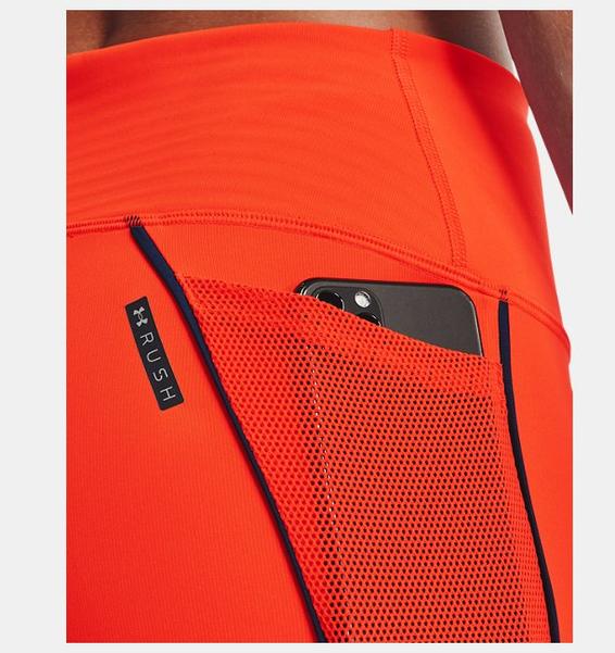 Turuncu Kadın UA RUSH™ Mesh Pocket Kapri