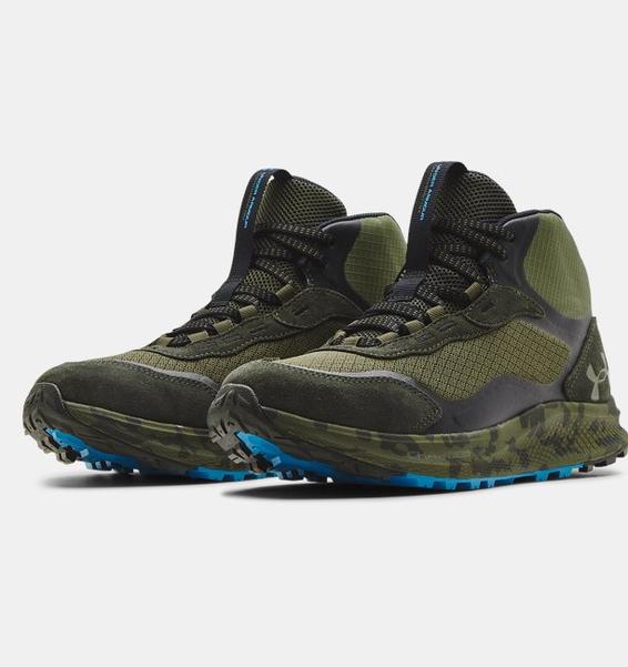 Yeşil Erkek UA Charged Bandit Trek 2 Baskılı Yürüyüş Ayakkabısı