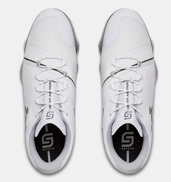 Beyaz Erkek UA Spieth 3 Golf Ayakkabısı