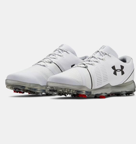 Beyaz Erkek UA Spieth 3 Golf Ayakkabısı