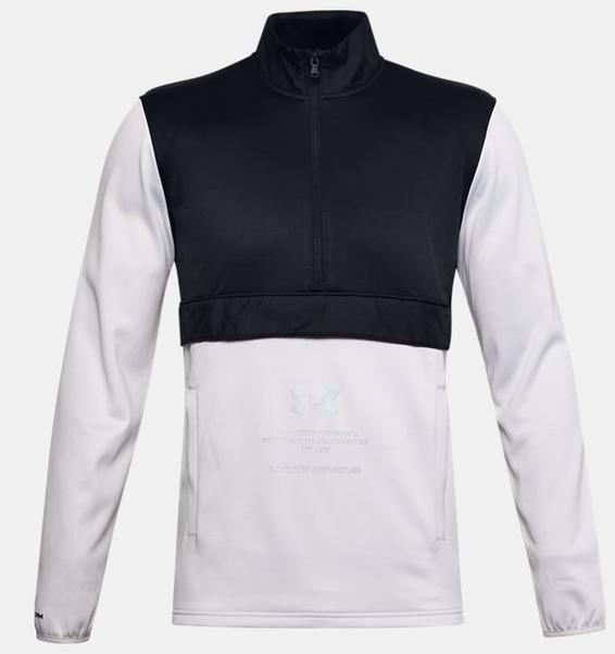 Siyah Erkek Armour Fleece® Storm ½ Fermuarlı