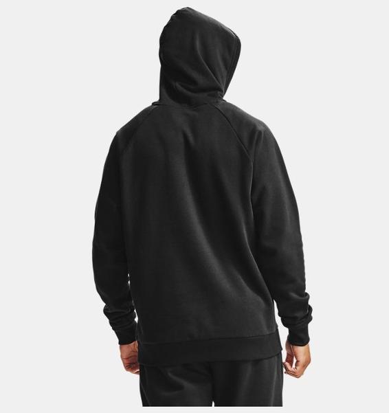 Siyah Erkek UA Rival Fleece Kapüşonlu Üst