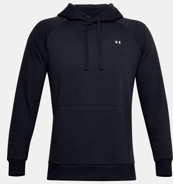 Siyah Erkek UA Rival Fleece Kapüşonlu Üst