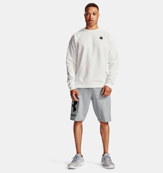 Gri Erkek UA Rival Fleece Big Logo Şort
