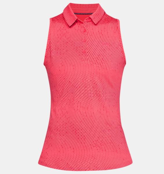 Pembe Kadın UA Zinger Kolsuz Novelty Polo