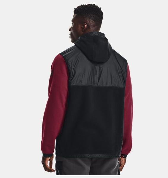 Kırmızı Erkek Project Rock Microfleece Kapüşonlu Üst