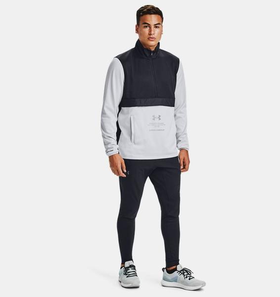 Siyah Erkek Armour Fleece® Storm ½ Fermuarlı