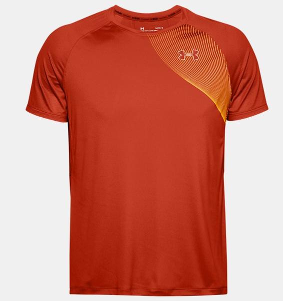 Turuncu Erkek UA Qualifier Iso-Chill Run Kısa Kollu