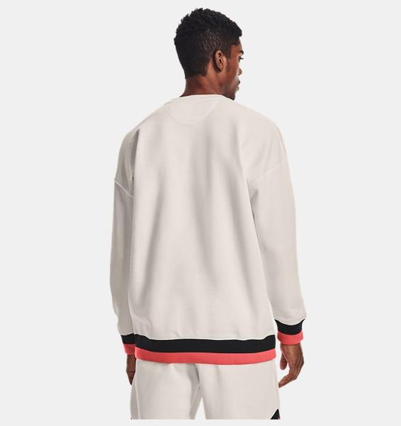 Beyaz Erkek UA Rival Fleece AMP Crew