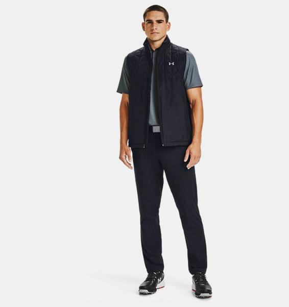 Siyah Erkek ColdGear® Reactor Golf Hybrid Yelek