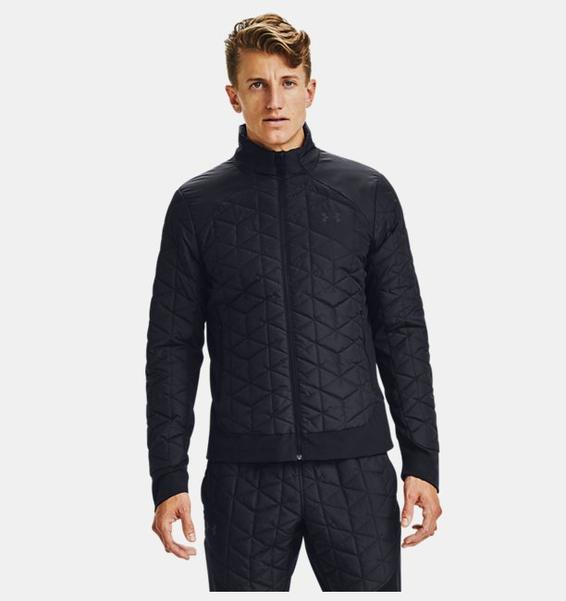 Siyah Erkek ColdGear® Reactor Run Hybrid Mont