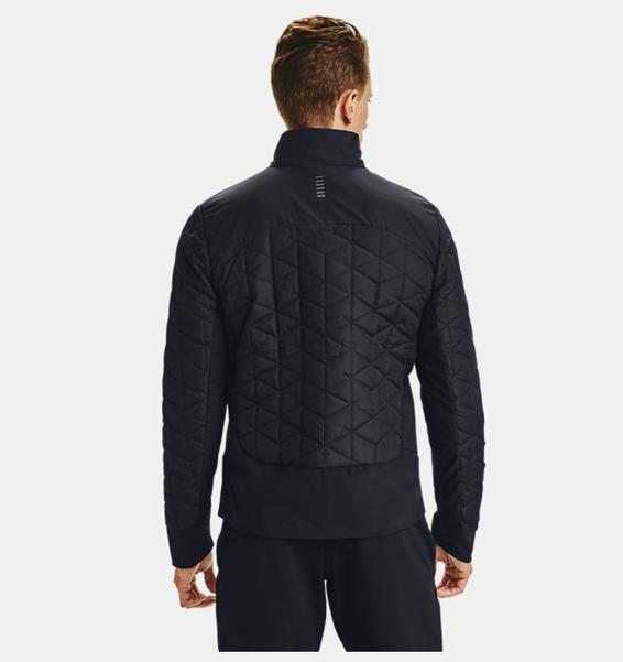 Siyah Erkek ColdGear® Reactor Run Hybrid Mont