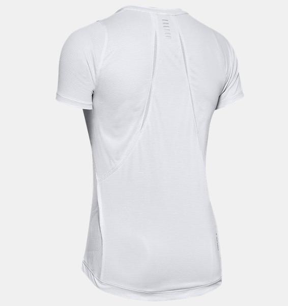 Gri Kadın UA Qualifier Iso-Chill Embossed Kısa Kollu