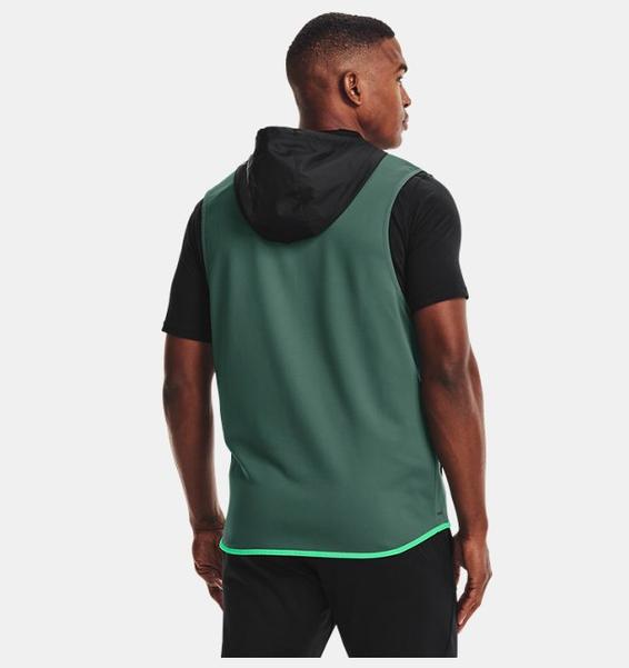 Siyah Erkek Armour Fleece® Storm Kapüşonlu Yelek