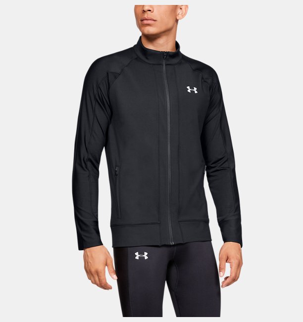 Erkek ColdGear® Run Knit Mont Siyah