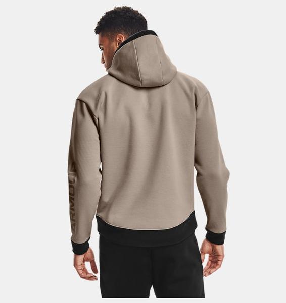 Kahverengi Erkek UA RECOVER™ Fleece Kapüşonlu Üst