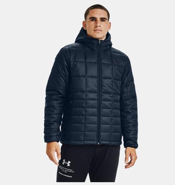 Lacivert Erkek UA Armour Insulated Kapüşonlu Mont