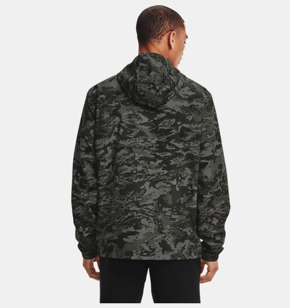 Yeşil Erkek UA Sportstyle Camo Windbreaker Mont