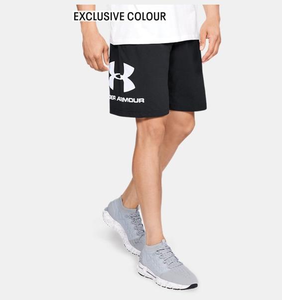 Siyah Erkek UA Sportstyle Cotton Graphic Şort