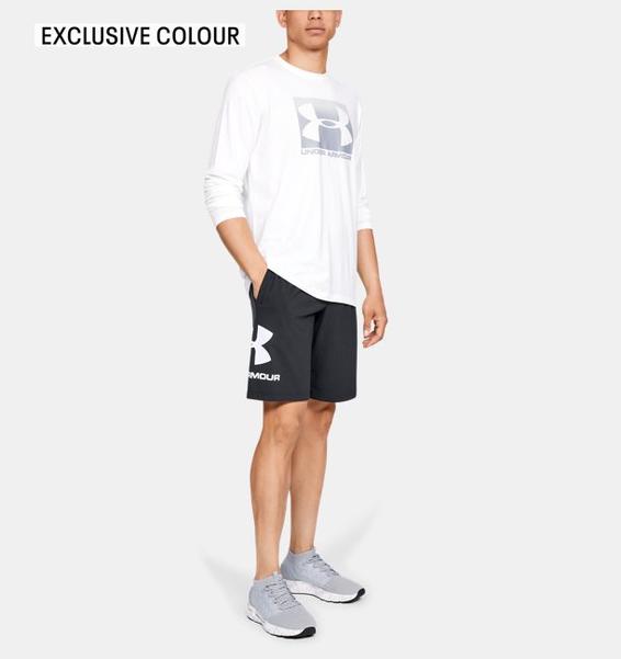 Siyah Erkek UA Sportstyle Cotton Graphic Şort