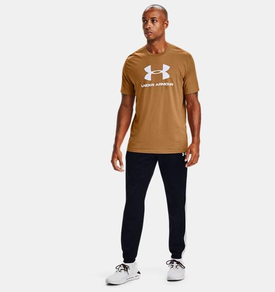 Sarı Erkek UA Sportstyle Logo Kısa Kollu