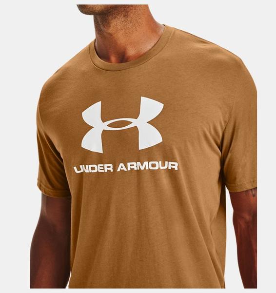 Sarı Erkek UA Sportstyle Logo Kısa Kollu