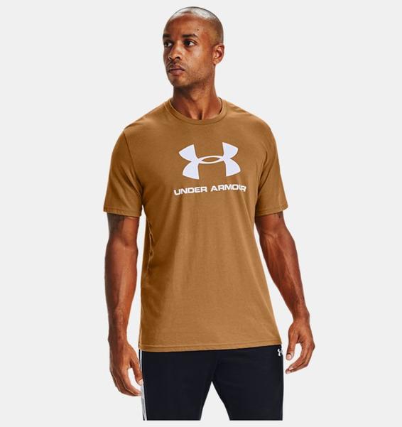 Sarı Erkek UA Sportstyle Logo Kısa Kollu