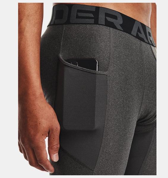 Antrasit Erkek HeatGear® Armour ¾ Tayt