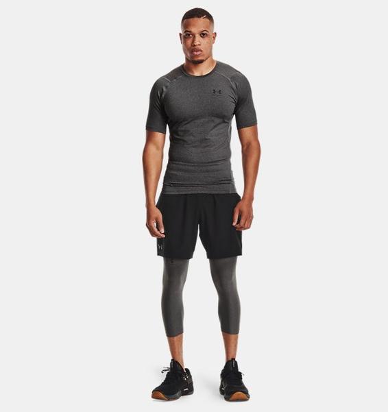 Antrasit Erkek HeatGear® Armour ¾ Tayt