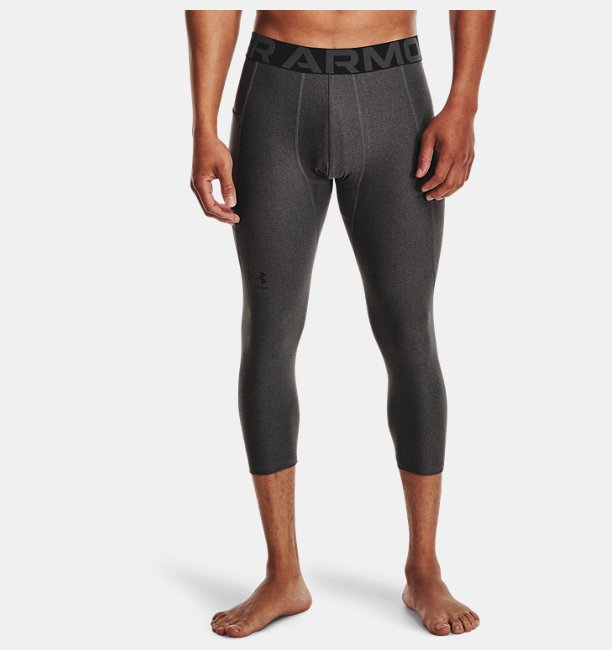 Erkek HeatGear® Armour ¾ Tayt Antrasit