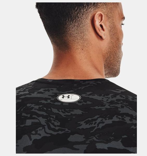 Siyah Erkek HeatGear® Armour Camo Kısa Kollu