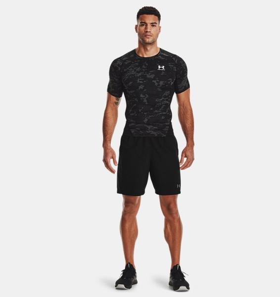 Siyah Erkek HeatGear® Armour Camo Kısa Kollu