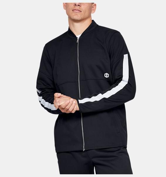 Siyah Erkek UA Recover Knit Warm-Up Mont