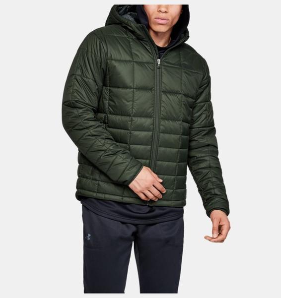 Yeşil Erkek UA Armour Insulated Kapüşonlu Mont