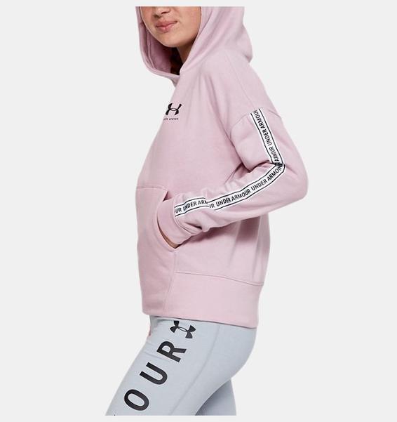 Pembe Kız Çocuk UA Sportstyle Polar Kapüşonlu Üst