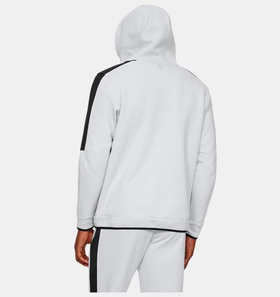 Gri Erkek UA Recover Polar Tam Boy Fermuarlı