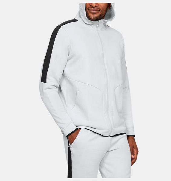 Gri Erkek UA Recover Polar Tam Boy Fermuarlı