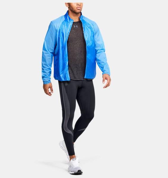 Siyah Erkek UA RUSH™ Koşu Stamina Tayt