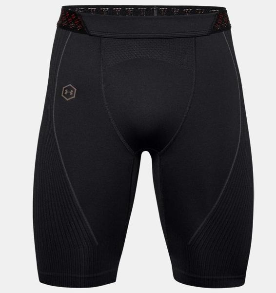 Siyah Erkek UA RUSH™ Dikişsiz Long Şort