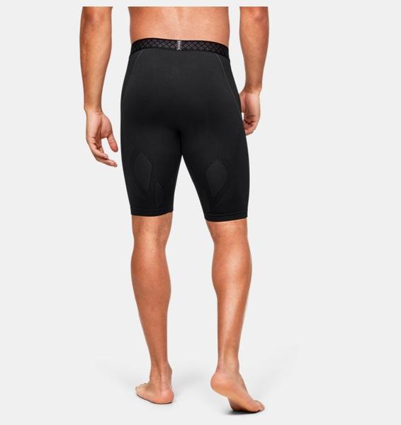 Siyah Erkek UA RUSH™ Dikişsiz Long Şort