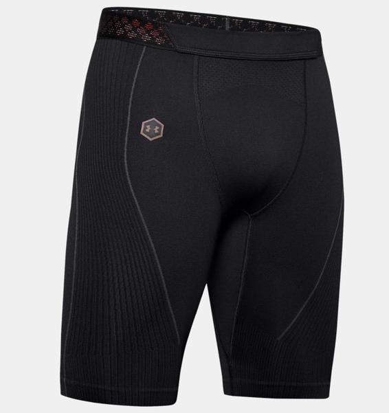 Siyah Erkek UA RUSH™ Dikişsiz Long Şort