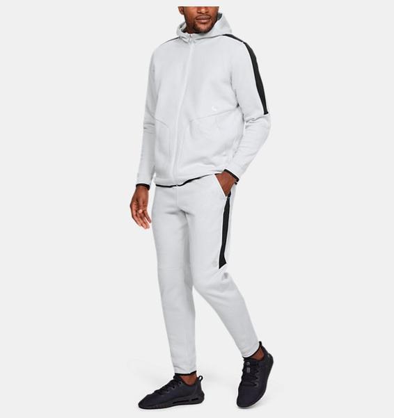 Gri Erkek UA Recover Polar Tam Boy Fermuarlı