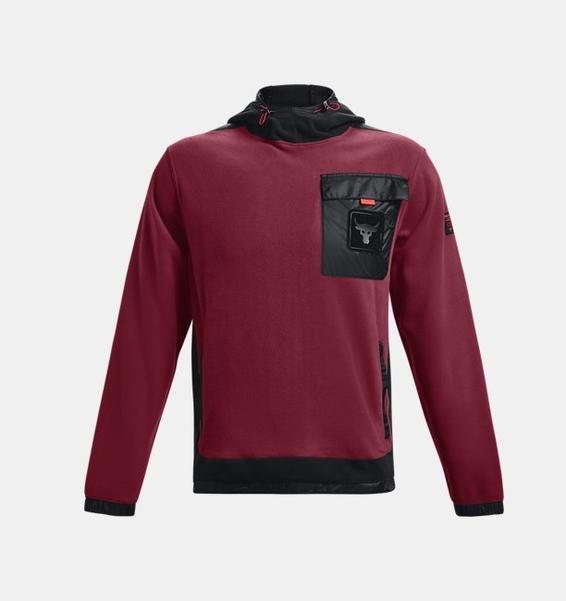 Kırmızı Erkek Project Rock Microfleece Kapüşonlu Üst