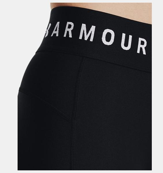 Siyah Kadın HeatGear® Armour Branded Waistband Tayt