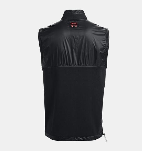 Gri Erkek Project Rock Microfleece Tam Boy Fermuarlı Yelek