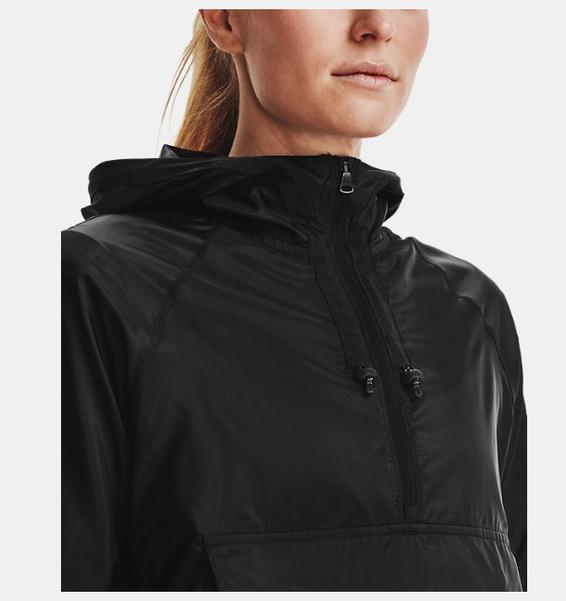 Siyah Kadın UA Run Anywhere Anorak Mont