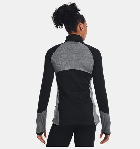 Siyah Kadın ColdGear® ½ Fermuarlı