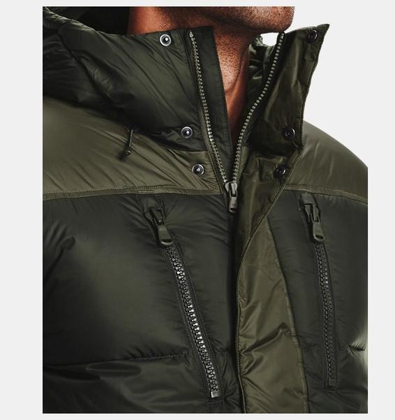 Yeşil Erkek ColdGear® Infrared Down Blocked Mont