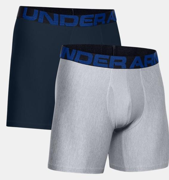 Lacivert Erkek UA Tech™ 6" Boxerjock® – 2'li Paket